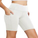 Yoga shorts Cross-Border Women‘s Yoga Shorts with Pockets | Naked-Feel High-Waist Gym Shorts — Style 60740