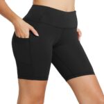 Yoga shorts Cross-Border Women‘s Yoga Shorts with Pockets | Naked-Feel High-Waist Gym Shorts — Style 60740